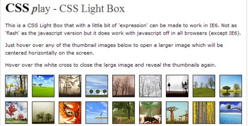 CSSJavaScriptLightBox